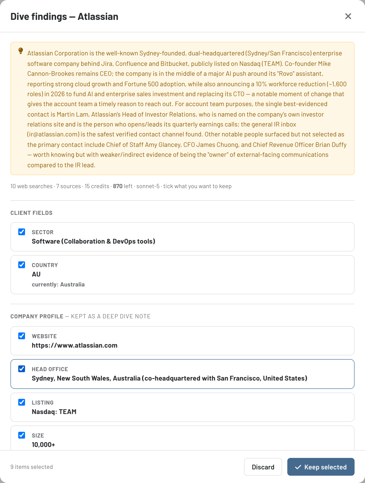 A real Deep Dive on Atlassian — profile, people and sources, cited